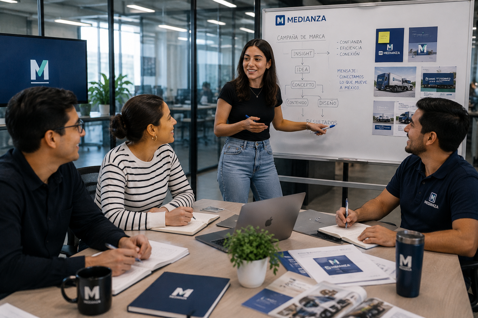 Equipo comercial y marketing Medianza