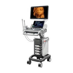 Sistema de Ultrasonido Diagnostico Estacionario DC40 Full HD + 2 Transductores: Lineal y Endocavitario. Panel de Control Giratorio y Ajustable en Altura 110V Monitor de 21.5" Rotacion de 180° Pantalla Tactil LED Full HD de 13.3" Rotacion de 30° Unidad Dvd-rw y Puerto USB 3.0 Teclado Qwerty Retractil Conectores para 4 Transductores Activos (3A+1E) Modulo 4D Dvd. Soporte Dedicado para Transductor Endocavitario 1TB de Memoria. No Incluye Bateria