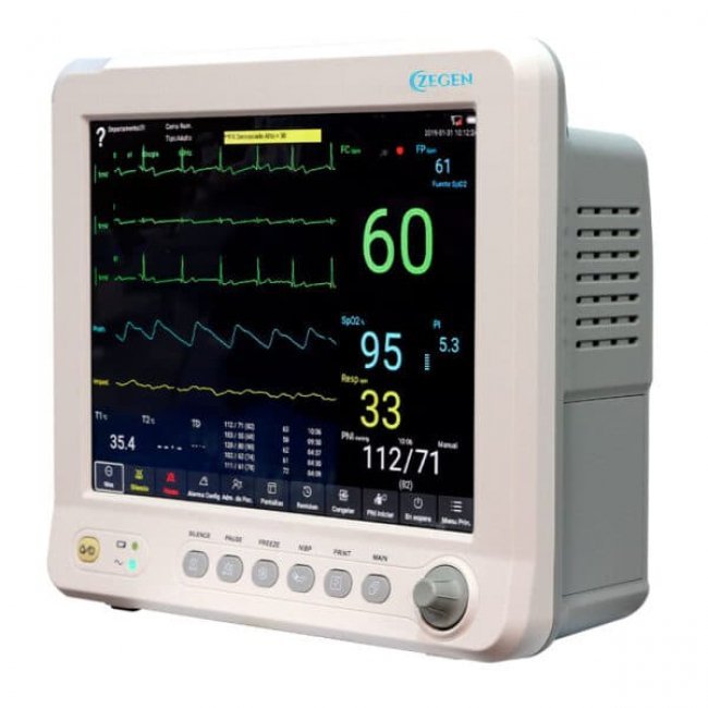 Monitor de signos vitales con capnografía