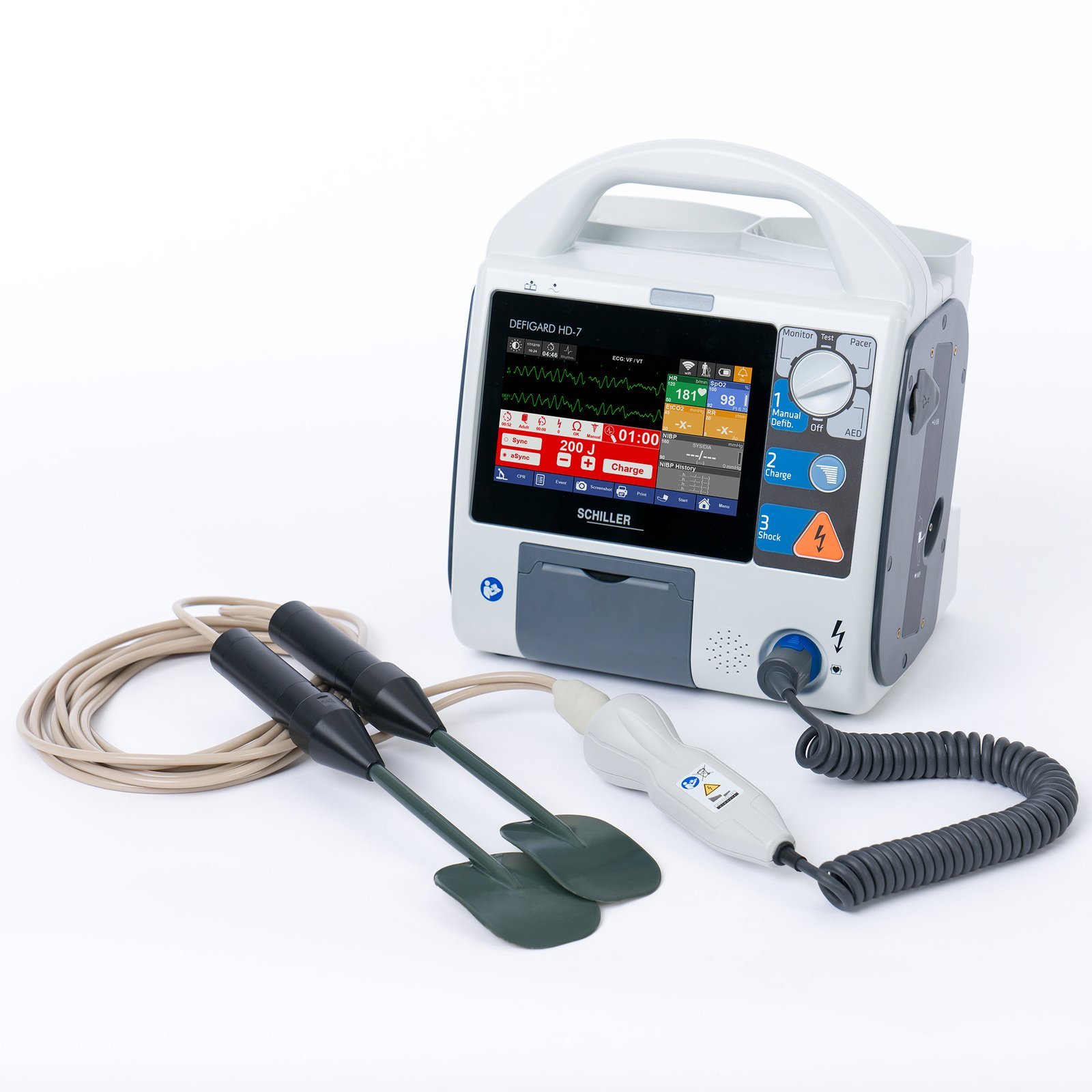 Desfibrilador HD-7 AED Marcapasos SpO2 y PANI