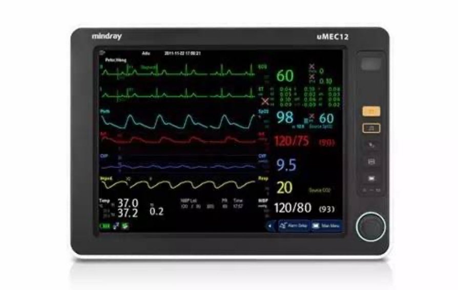 Monitor Signos Vitales con Capnografia Mod UMEC12 ECG Resp Temp PA SpO2 CO2